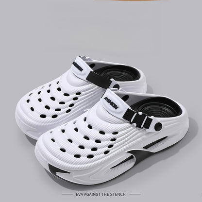 Unisex EVA Hole-Toe Slippers with Non-Slip Sole, All-Season Comfort