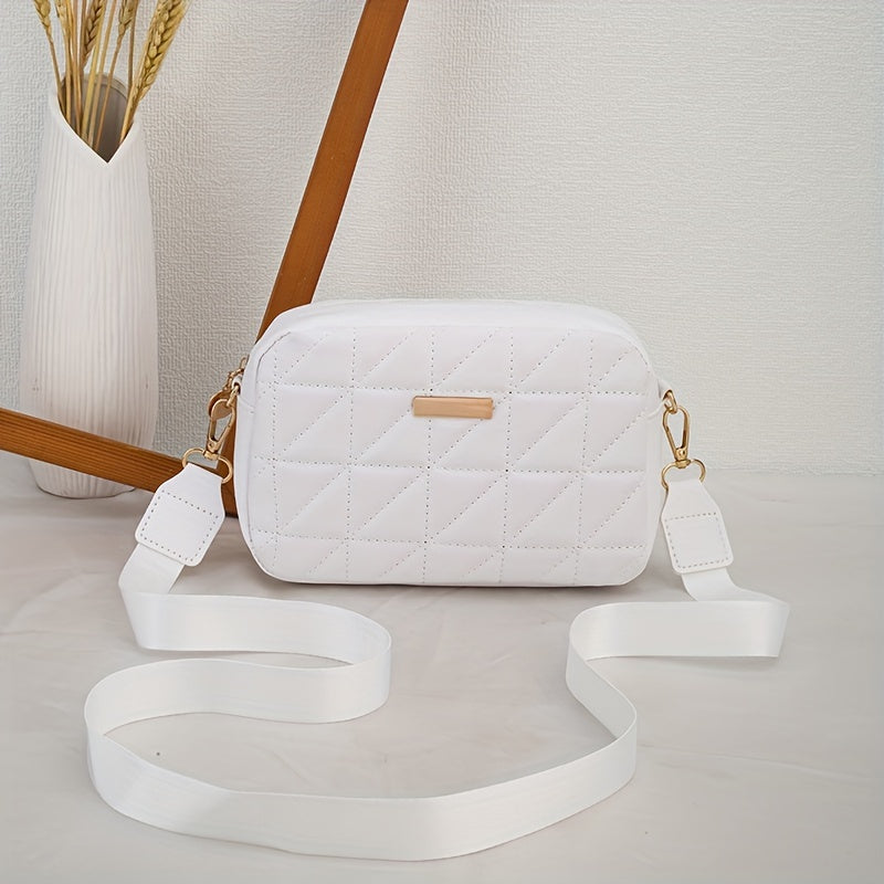 New Summer Women'S Embroidered Shoulder Bag, Stylish Crossbody Bag, Perfect for Daily Outfits, Can Hold Phone And Cosmetics, Small Square Bag.