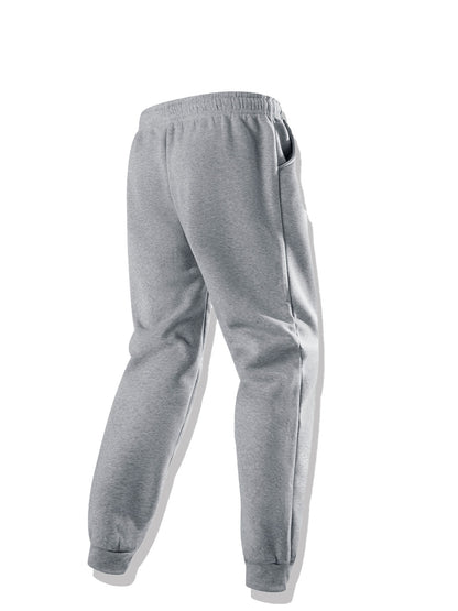 Autumn Winter Men's Hooded Sportswear Set, Simple Classic Versatile Outfit with Zip-Up -Lined Warm Jacket and Drawstring Sweatpants for Casual Leisurewear