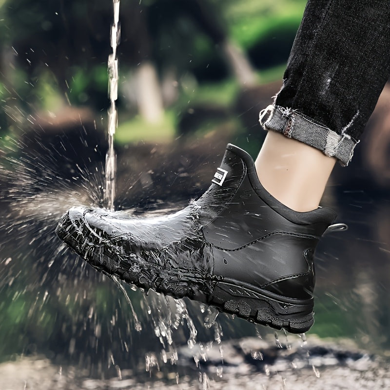 Unisex Lightweight Non-Slip PVC Outdoor Shoes for All Seasons