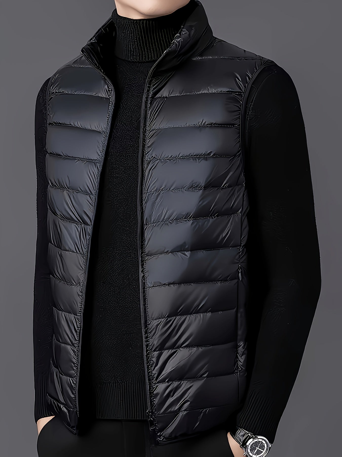 Men's Lightweight Slim Padded Vest for Spring and Fall