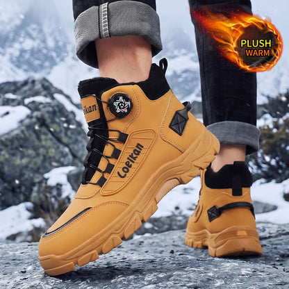 Men's Lightweight Winter Work Boots with Warm Lining & Non-Slip Sole