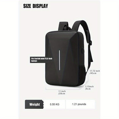 Durable Build, Business Style Laptop Backpack with Anti-Theft Design, Adjustable Shoulder Straps, Multiple Compartments, Zipper Closure  PVC Lining - Black, Secure Laptop Storage   Sleek Backpack Design   Sturdy Zipper Closu