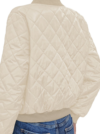 Ououjia factory store 2025 autumn and winter new casual temperament quilted clothes Women's jackets short coats