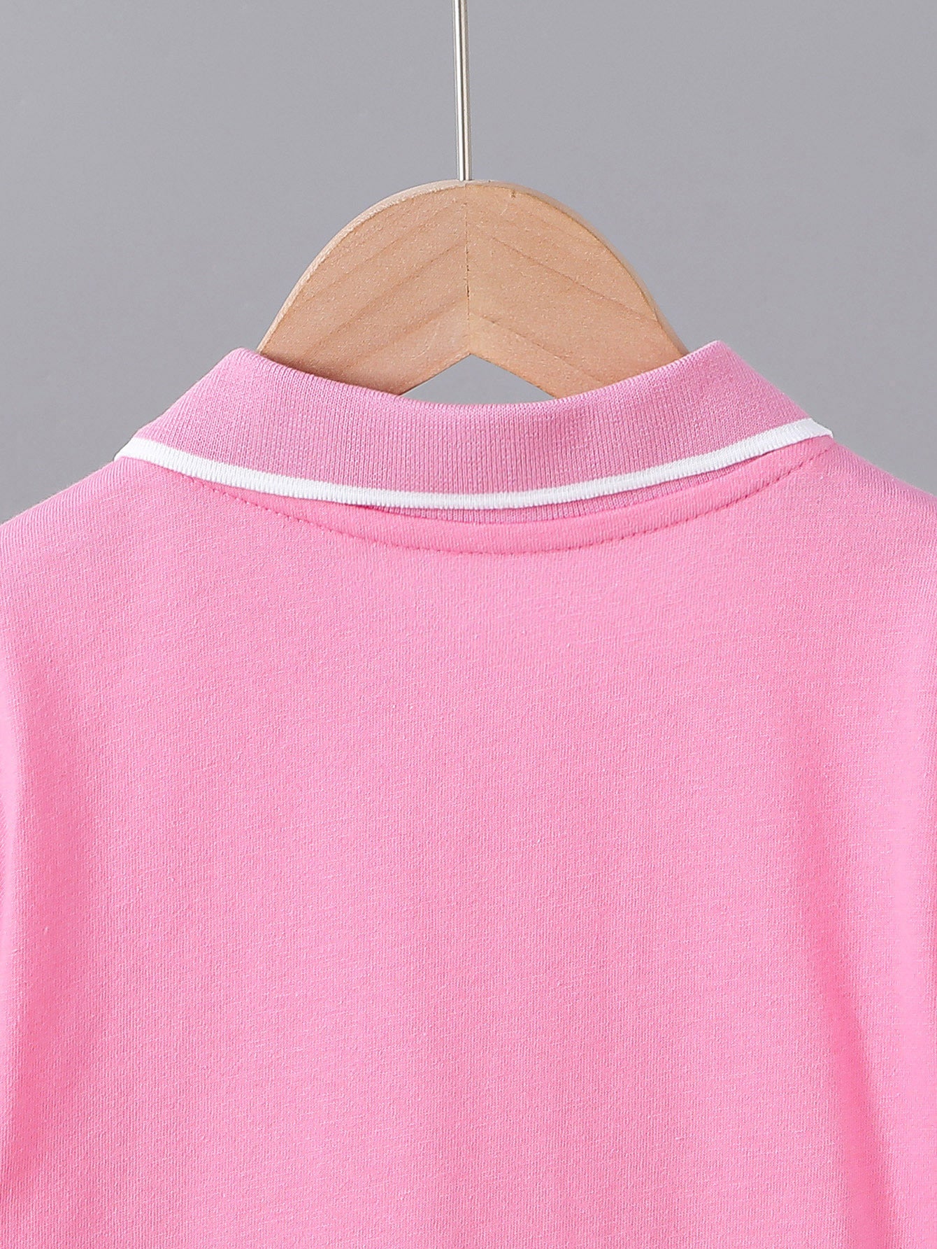Kids' Summer Cotton Polo Shirt with Geometric Print