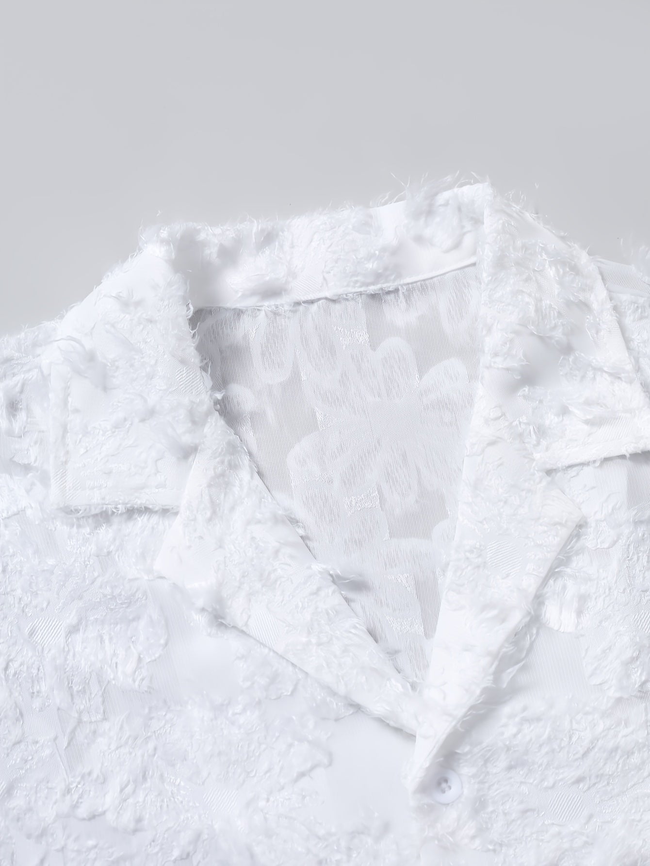 Men's Casual Short-Sleeve Polyester Shirt for Spring and Fall