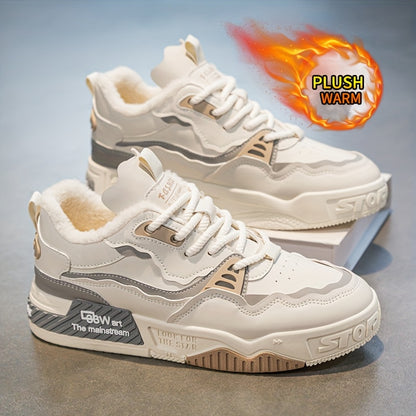 Men's & Women's All-Terrain Winter Warm Snow Boots & Sneakers - Heavy-Duty PU & PVC Traction Tires, Low-Top Lace-Up Outdoor Shoes for Ice, Mud, Snow, Casual Wear - Unisex All-Terrain Vehicle-Like Feel (No ATV Required)