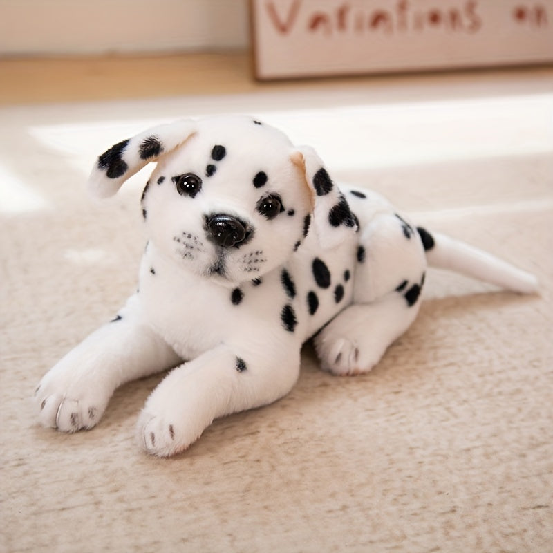 Three Adorable Spotted Puppy Plush Toys, Creatively Designed As Stuffed Animals, Perfect for Home And Room Decoration, Ideal As Gifts for Family Holidays Or Birthdays for Friends.