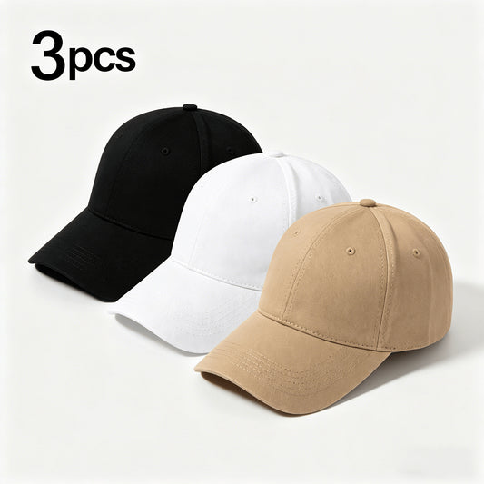 3pcs Unisex Breathable Sun Hats - Lightweight Summer Sports Caps