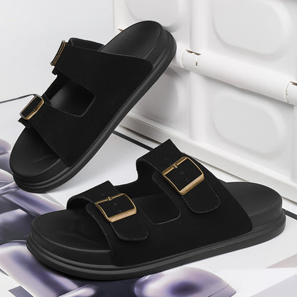 Unisex Casual Slip-On Soft PU Sole Open-Toe Slippers