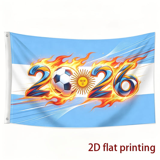 Argentine Flag 2026 Football Fan Banner Polyester Decor - ayq