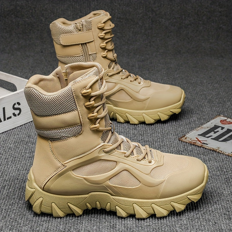 Men's Lightweight Breathable Hiking Boots with Anti-Slip Sole
