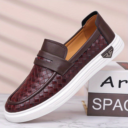 Men's Breathable Casual Loafers with Rubber Sole
