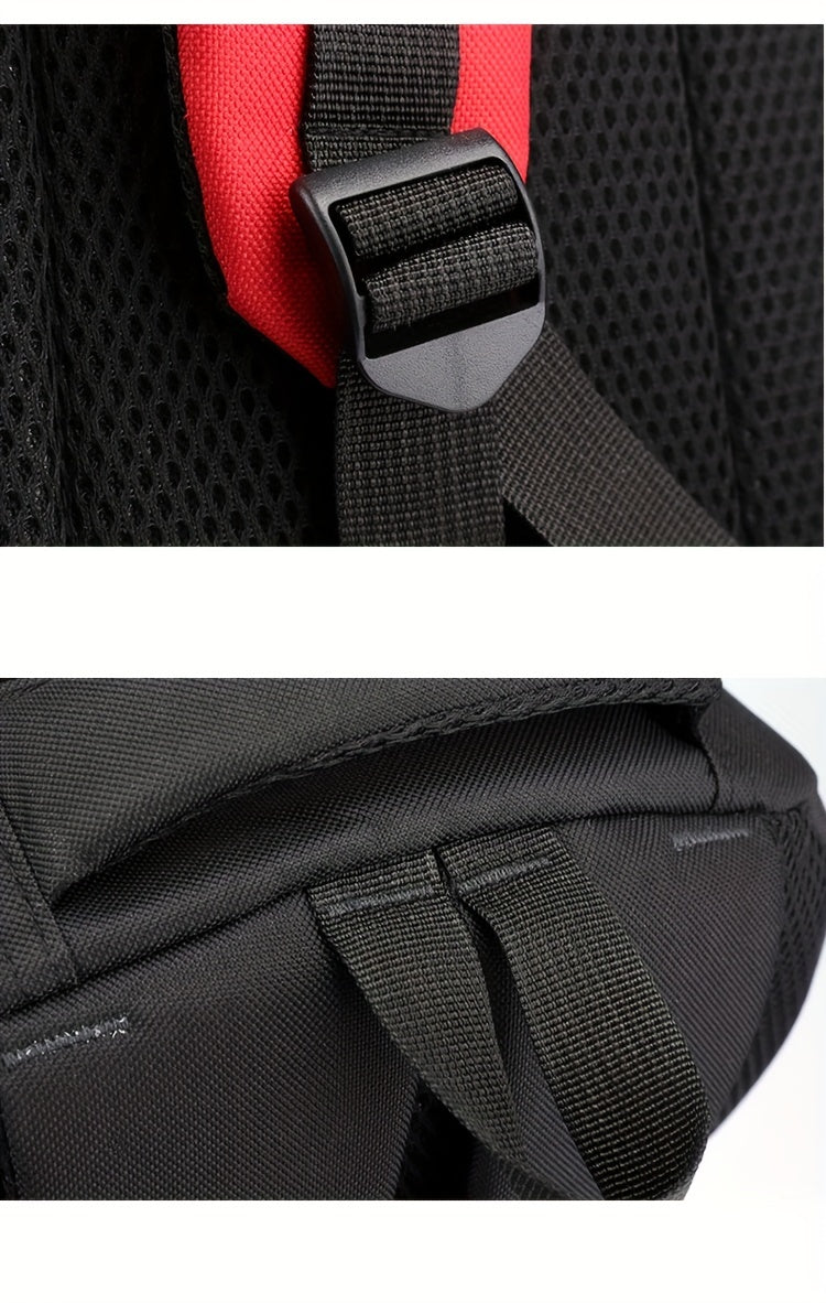 Durable Oxford Fabric Backpack - Spacious, Breathable, Adjustable Strap, Laptop Compartment, Ideal for Hiking, Camping, Travel, School  Work - High 46cm, Long 32cm, Thick 19cm, School Backpack   Adjustable Strap Backpack   D