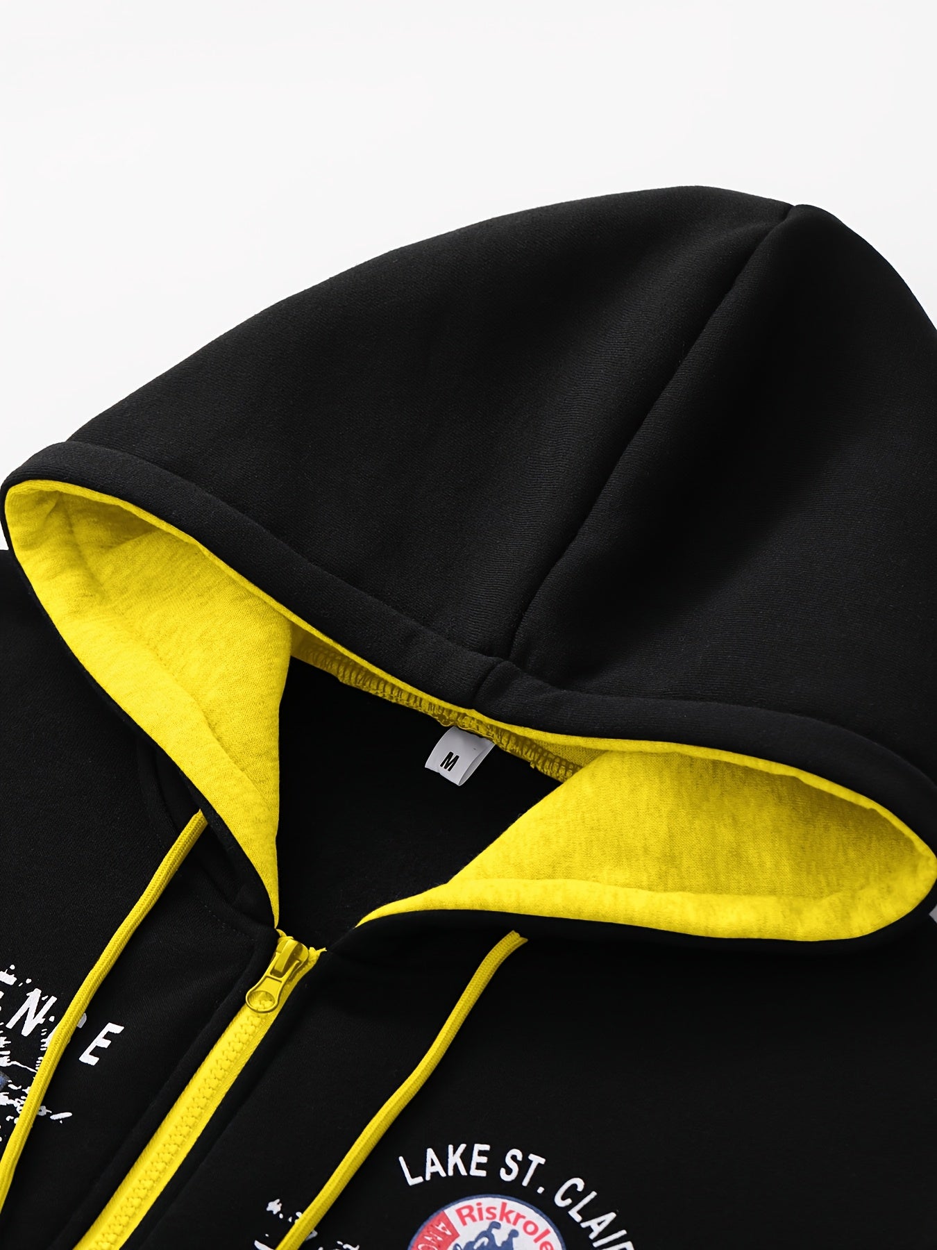 Men's Hooded Letter Print Tracksuit, 2pcs Casual Sports Set, Fashion Hoodie With Full-zip And Elastic-waist Pants, Regular Fit, Outdoor Cloth