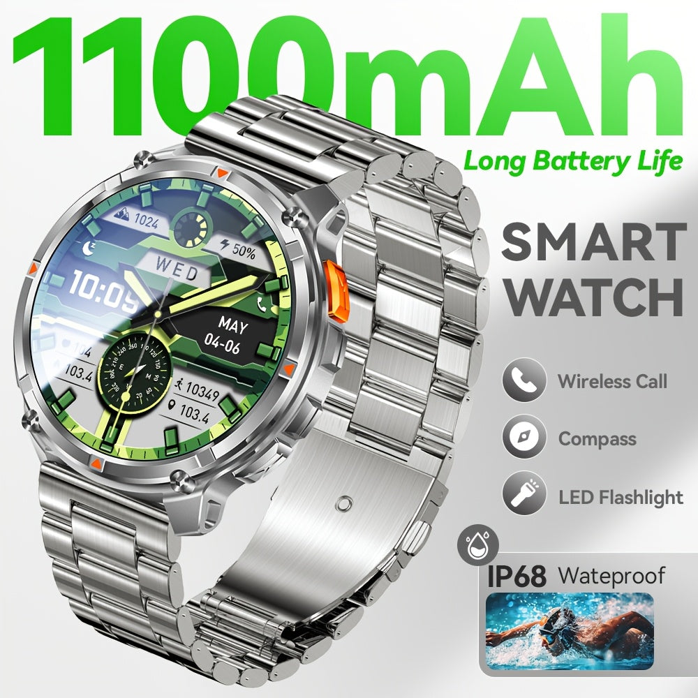 2026 Men’s Smart Watch 1.7” HD Display, 120+ Sports Modes