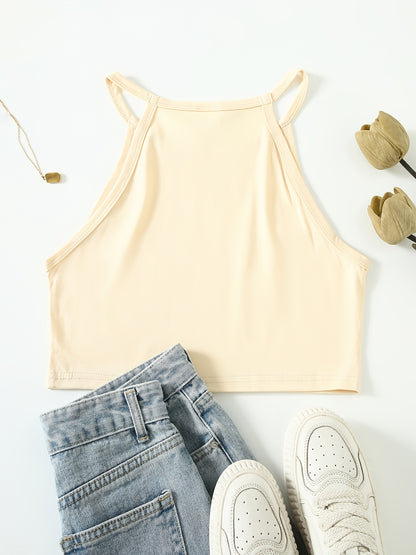 Women's Black Sleeveless Tank Top & Shorts Casual Set