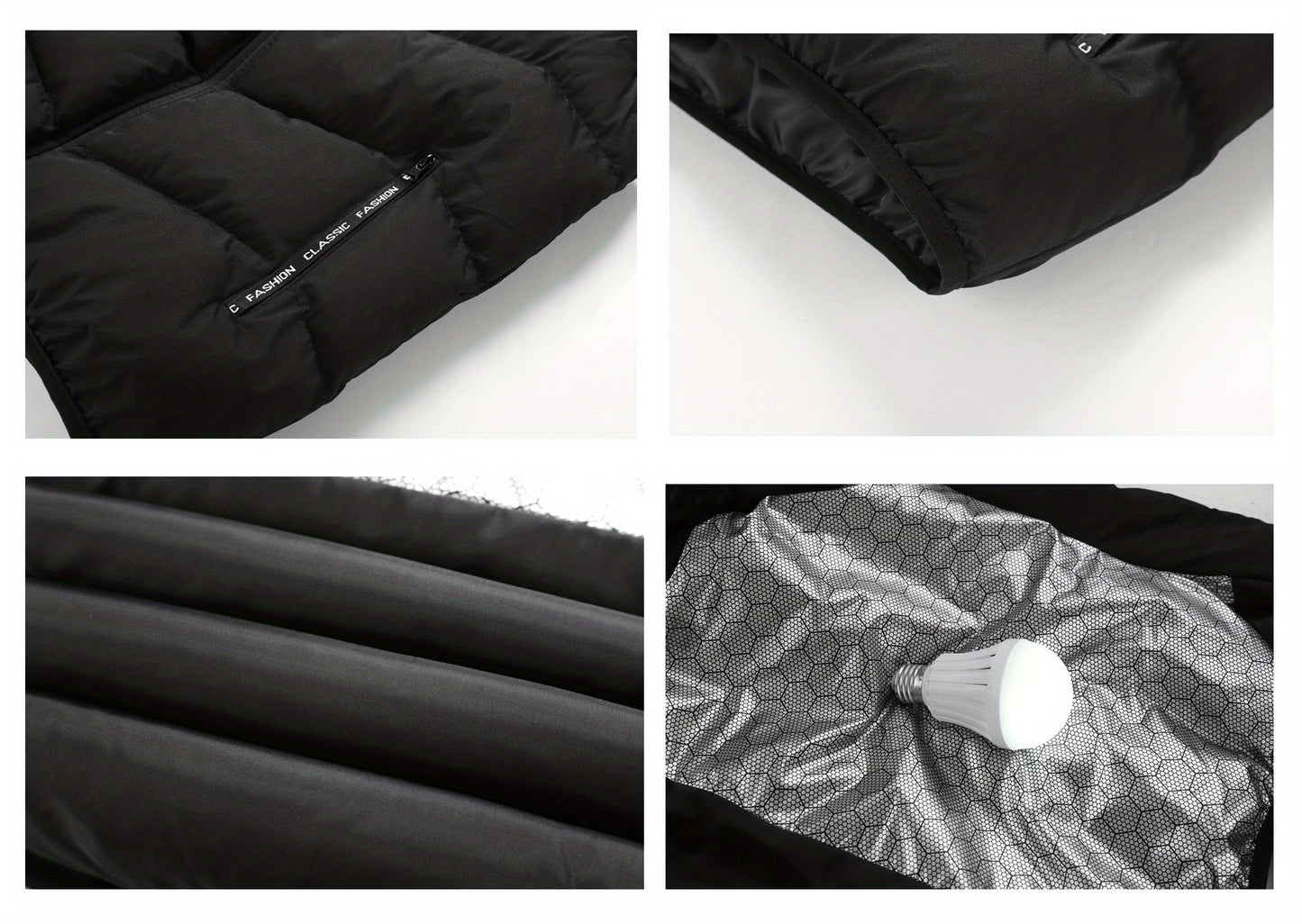 Men's Casual Sleeveless Stand Collar Vest, Thickened Warm Sweater, Autumn Winter Solid Color Zip-up Jacket, Coldproof Outdoor Top, Graphene Warmth, Fashion Webbing, Suitable for Daily Activities, Holiday Gift