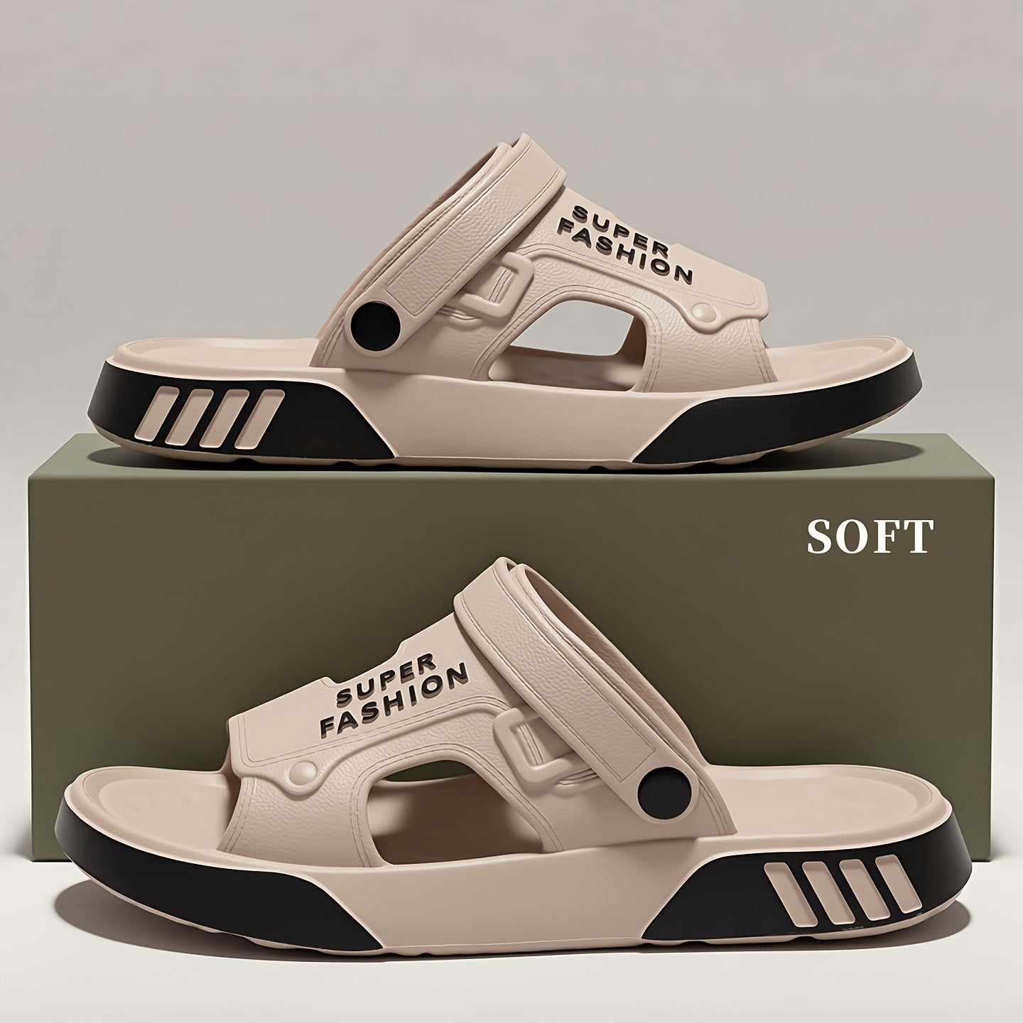 Minimalist EVA Slip-On Sandals for Men and Women, All-Season Comfort