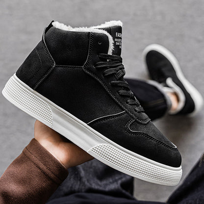 Men's Retro Winter Casual Sneakers with Soft Rubber Sole