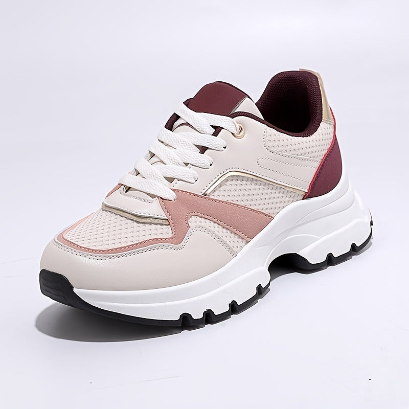 Women’s Lightweight Breathable Running Sneakers with Thick Sole