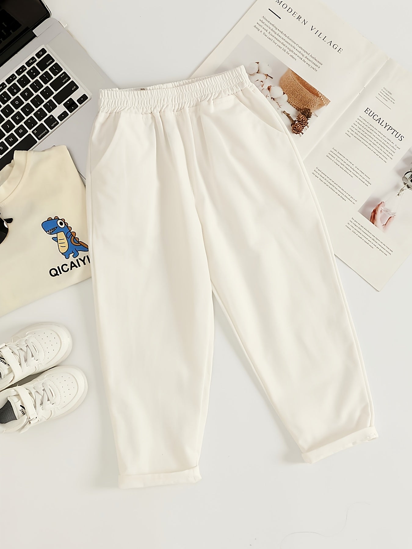 Boys' Casual Cotton Blend Long Pants for All Seasons
