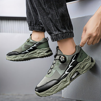 Men's Breathable Anti-Odor Outdoor Sneakers with Height - Low-Top Elastic Closure Running Shoes Suitable for Gym,, Casual Wear - -Season Comfortable Athletic Footwear with Odor-Resistant Technology - ayq