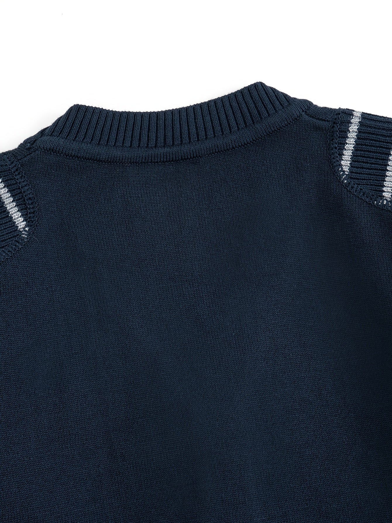 Boys' Long-Sleeve Cotton Cardigan V-Neck Sweater for Autumn
