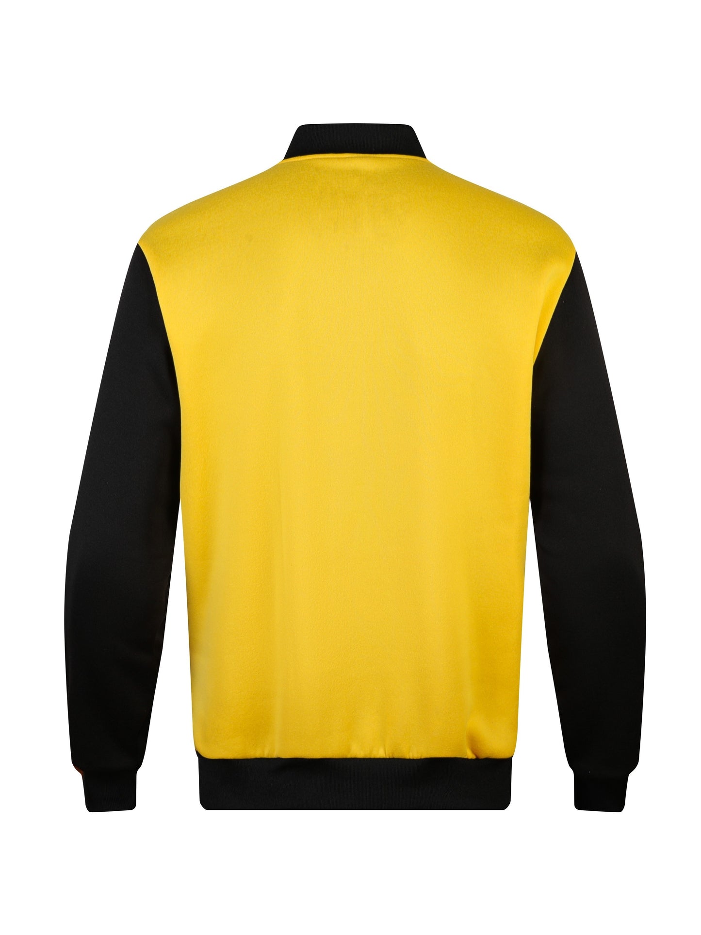 Men's Letter Print Contrast Color Baseball Jacket