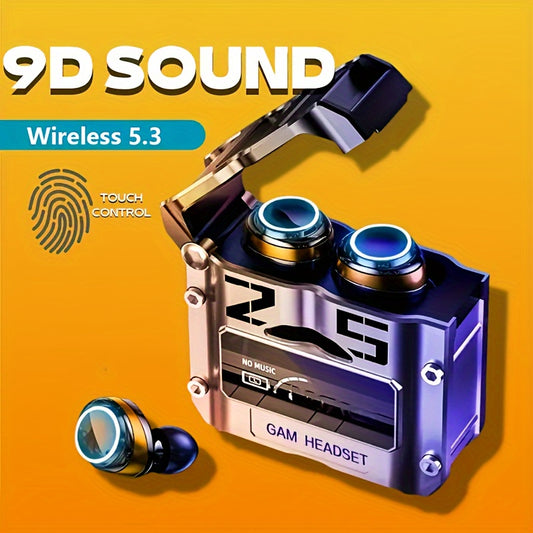 Wireless Earphones, Wireless 5.3 Earphones, 13Mm Speaker, Type-C Fast Charging Case, Stereo Wireless in Ear Earphones for Iphone And Android, Gaming, Business, Sports Earphones, in Ear Microphone