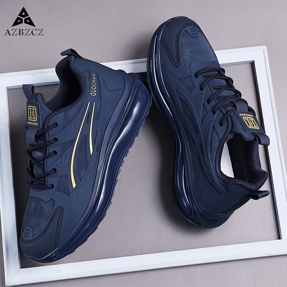Men's Retro Low-Top Sneakers with Cushioned Air Sole