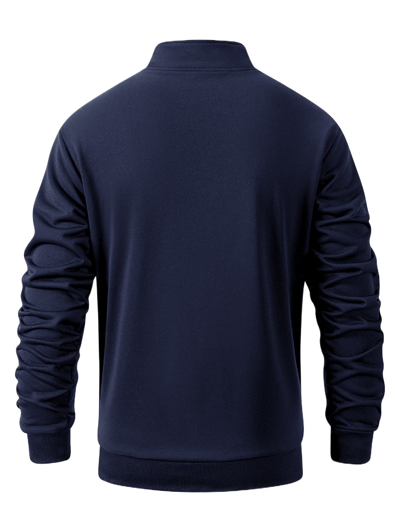 Men'S Lightweight Zip-Up Jacket - Stand Collar Windproof Coat with Full-Zip Closure, Front Pockets - Gym, Hiking, Casual Outerwear - Easy-Care Zipper Jacket for Everyday & Active Lifestyles, Gym Wear, Sleek Design, Durable Co