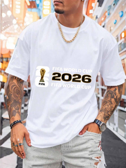 Men's FIFA World Cup 2026 Mesh T-Shirt, Casual Sporty Style