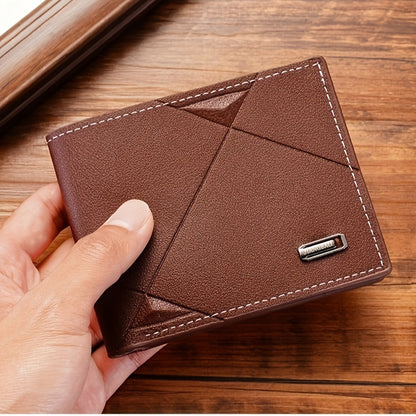 Men's Short Wallet, Multi-card Card Holder, Bifold Wallet Money Clip Coin Purse, Gift For Men