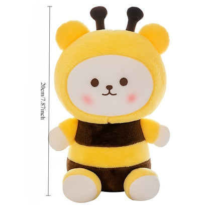 Cute Bee Bear Plush Toys, Cartoon Dolls, Sofa Cushions, Bed Hugs, Children's Girls' Gifts
