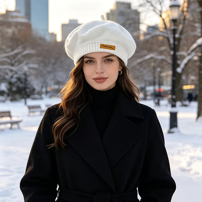 Women's Lightweight Polyester Beret - Vintage European Style Hat
