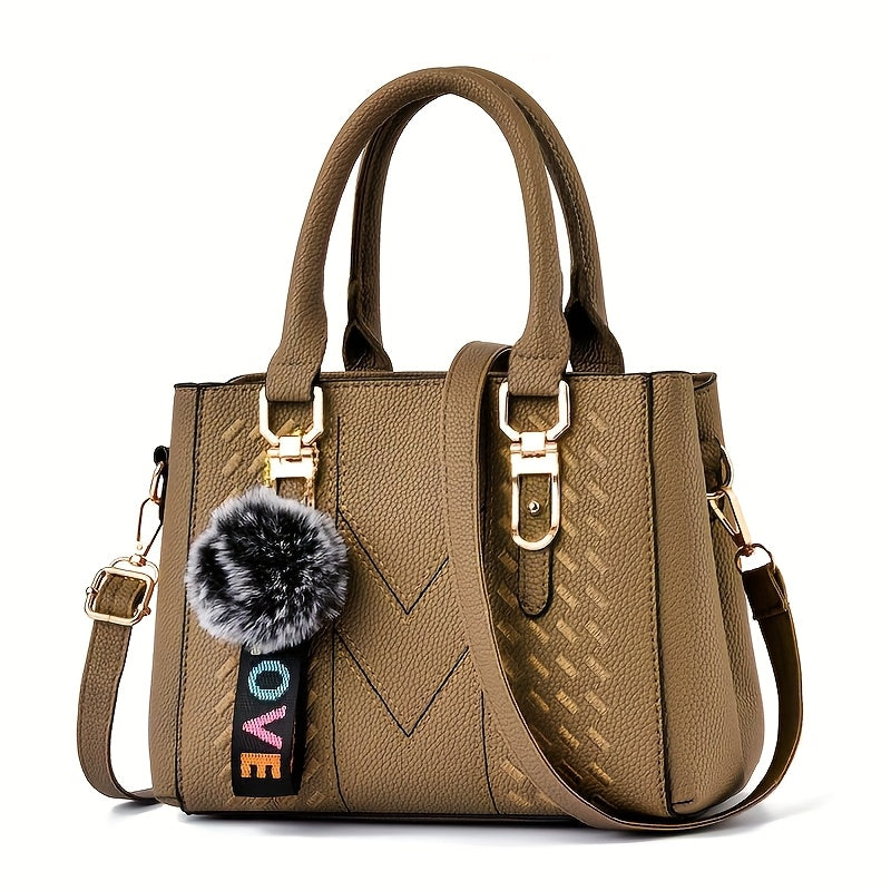 Parent Bag Handbag New Fashion    Ball Pendant Small Tote Bag Thanksgiving Gift for Family