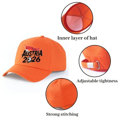 Unisex Austrian Theme Baseball Cap, Breathable Polyester Hat