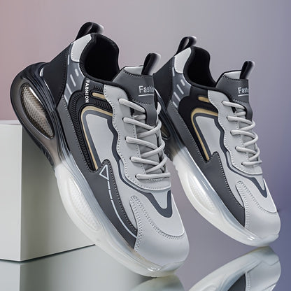 Men's All-Season Casual Outdoor Sneakers with Lace-Up Design