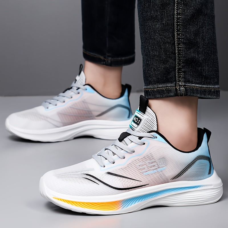 Men's Shoes Spring Summer Mesh Breathable Super Light Casual Sneaker, Men's Soft Sole Anti-skid Shock Absorption Student Running Sneaker-plus Size Tennis Casual Walking Fitness Hiking Shoes-perfect Sneaker for Outdoor Adventu