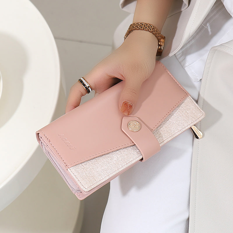 Women's Wallet 2024 New Niche Design High-End Large Capacity Long Card Holder Dual Function