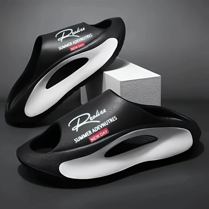 Men's EVA Indoor Slides with Arch Support - Non-Slip Casual Slippers