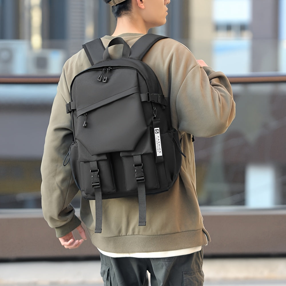 Stylish Minimalist Style Large Capacity Unisex Shoulder Bag, High-Quality Durable Scratch-Resistant Material Casual Shoulder Bag with Multiple Pockets and Compartments Design, Suitable for Daily Commuting and Travel
