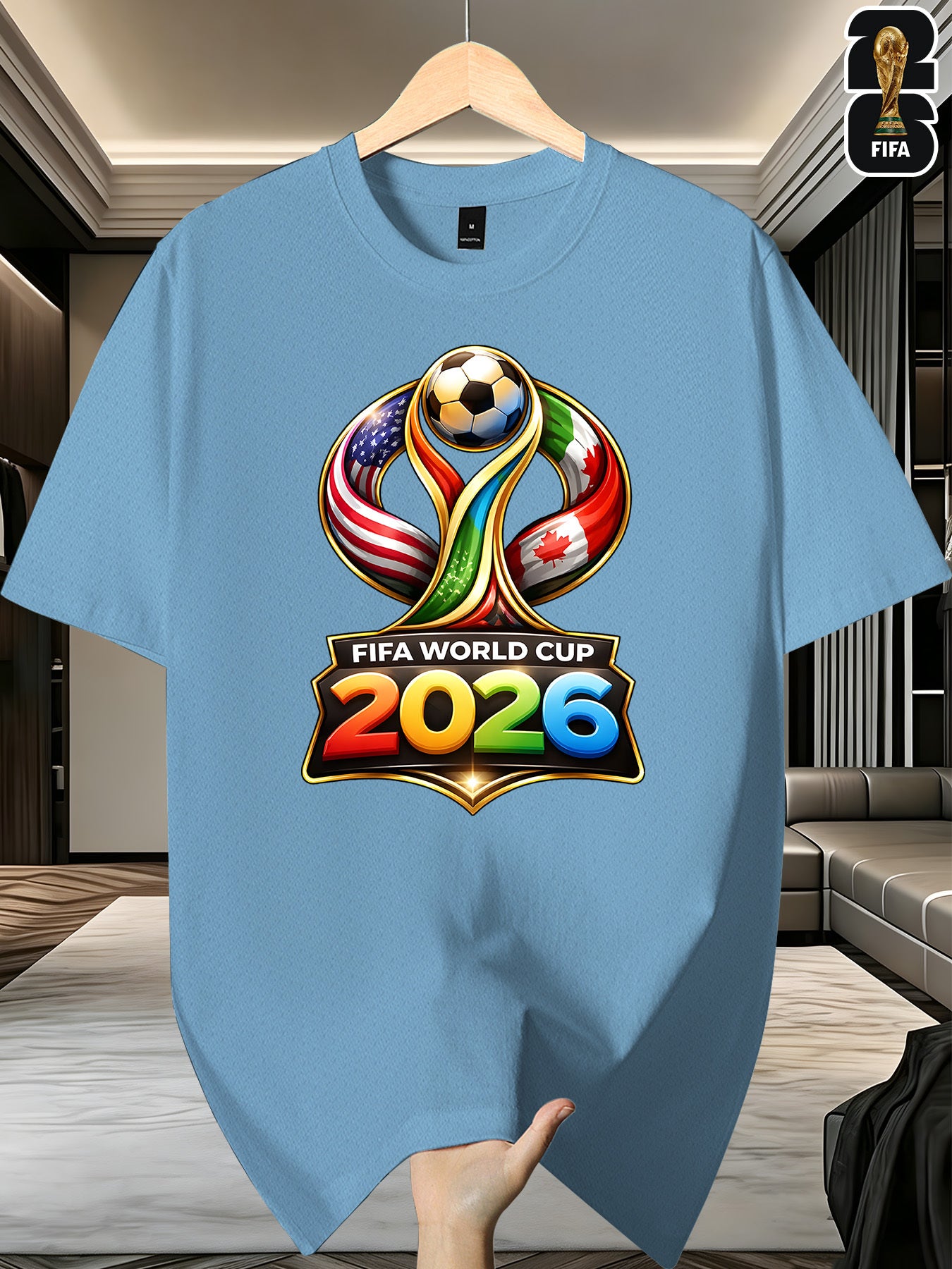 Men's FIFA 2026 World Cup Cotton Blend Casual T-Shirt