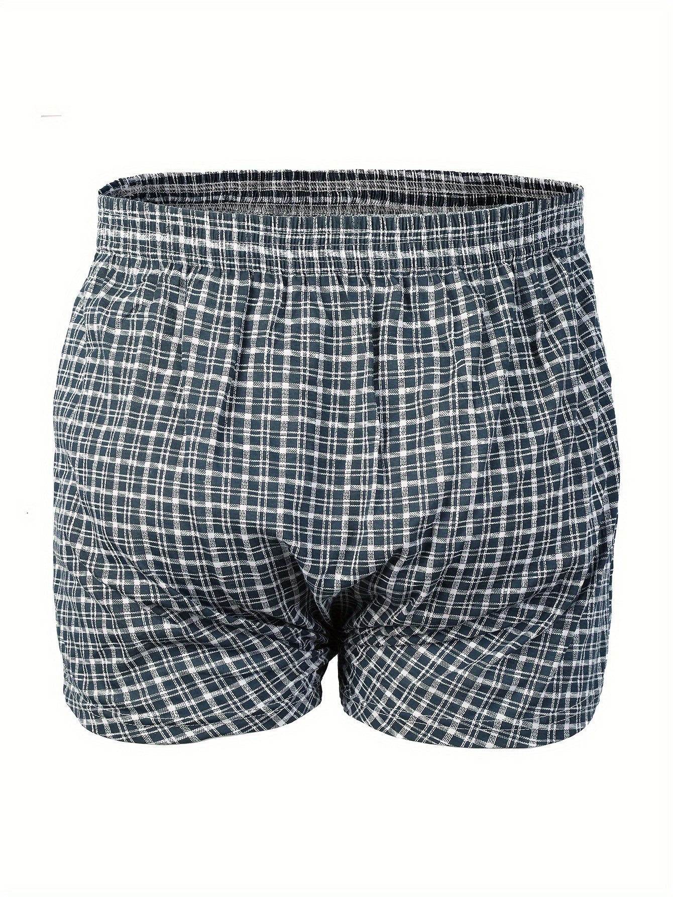 Men's High-Waisted Cotton Boxer Briefs with Button Closure