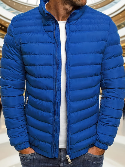 Men's Casual Zipper Hoodie Jacket with Detachable Hood