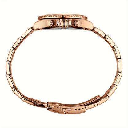 Rose Gold Women’s Fashion Watch with Stainless Steel Band