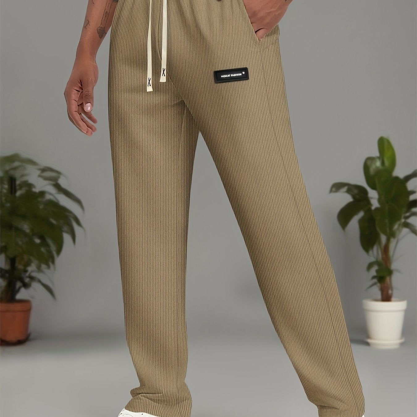 Men'S Lightweight Elastic Waist Sports Casual Long Pants, Comfortable And Breathable, Stylish Men'S Casual Athletic Trousers - ayq