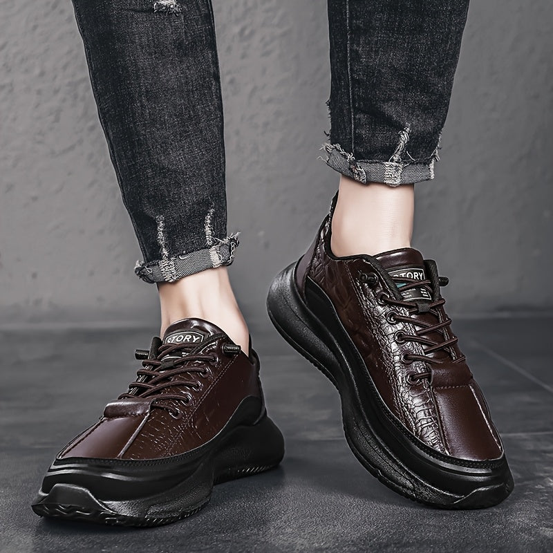 [sneakers] 2025 Men'S New Spring And Autumn Fashion Versatile Soft-Soled Casual Shoes Trendy Outdoor Sports Skate Shoes - ayq