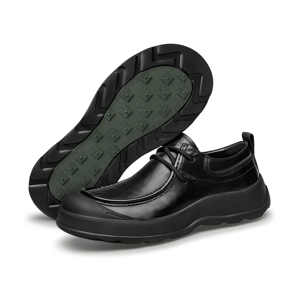 Men's Vintage Leather Casual Shoes with Lightweight Cushioning